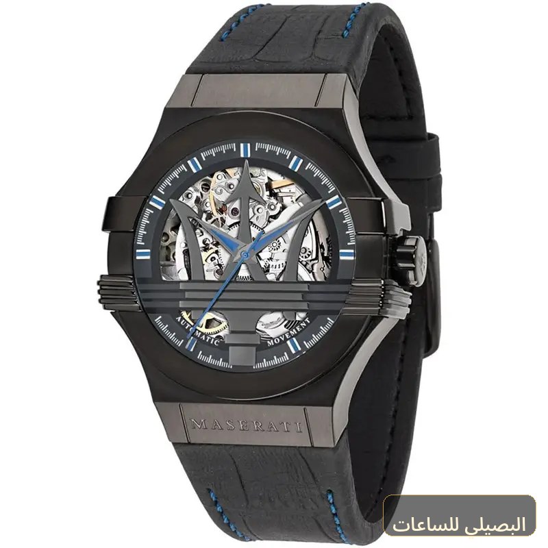 [57526] ساعة مازيراتي بوتينزا رجالي R8821108009 بسير جلد أسود