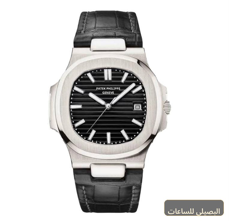 [PTKM-50418] ساعة باتيك فيليب أوتوماتيك بسوار فضي ومينا أزرق
