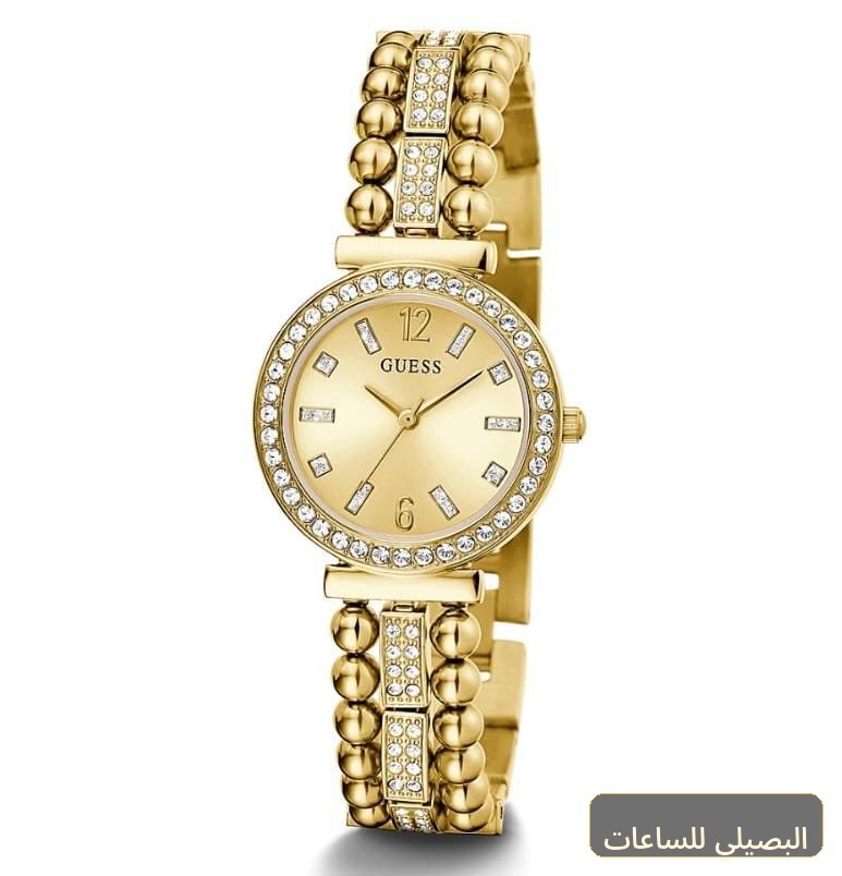 ساعة جيس للنساء GW0401L2 بسوار ستانلس ستيل ذهبي