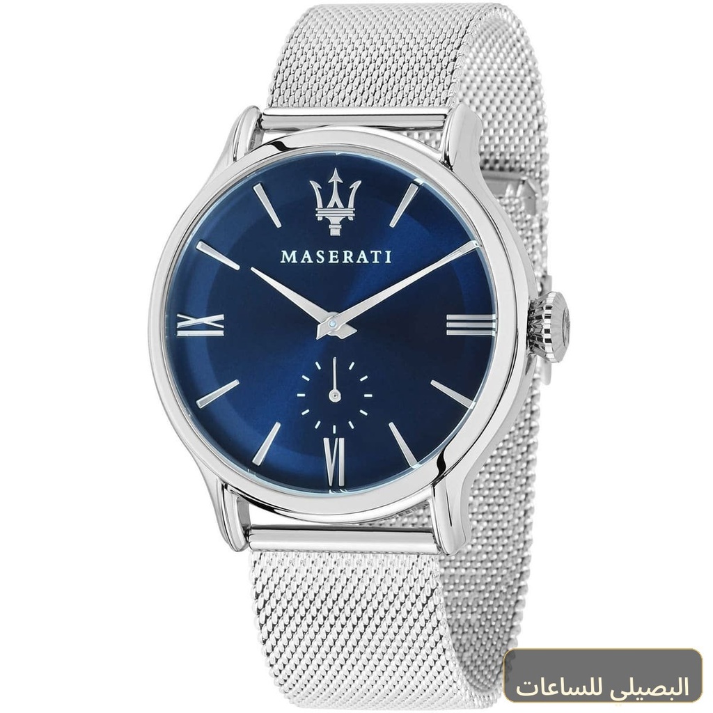 ساعة مازيراتي ايبوكا رجالي R8853118006 بسير ستانلس فضي ونماذج منوع