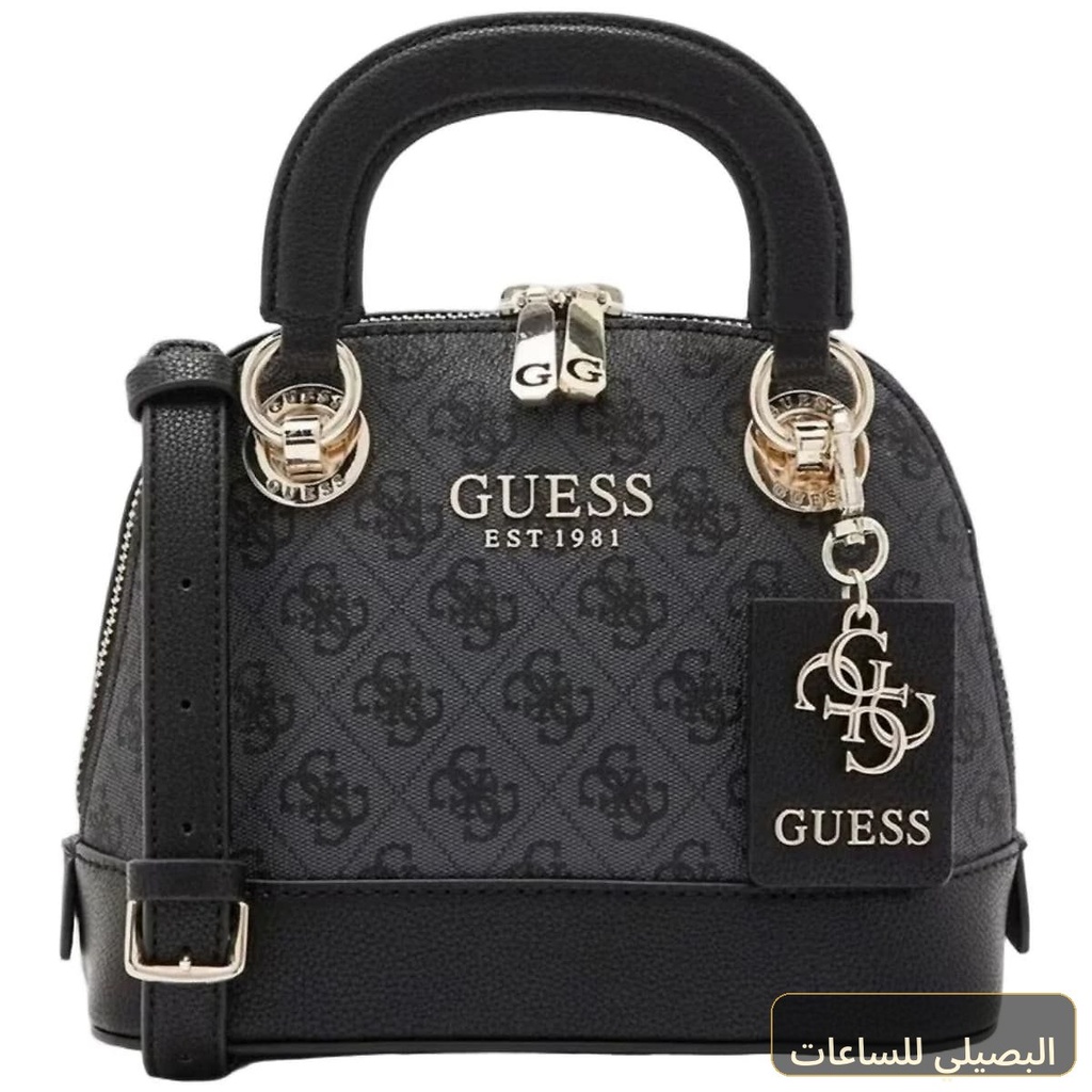 حقيبة يد نسائية من Guess ، لون فحمي ، موديل Hwsg7737050