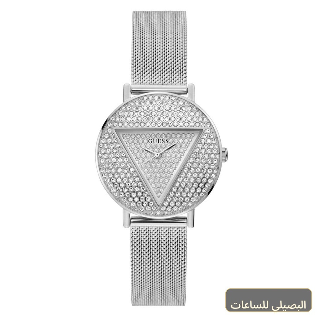 ساعة جيس ايكونيك للنساء GW0527L1 بسوار شبكي فضي