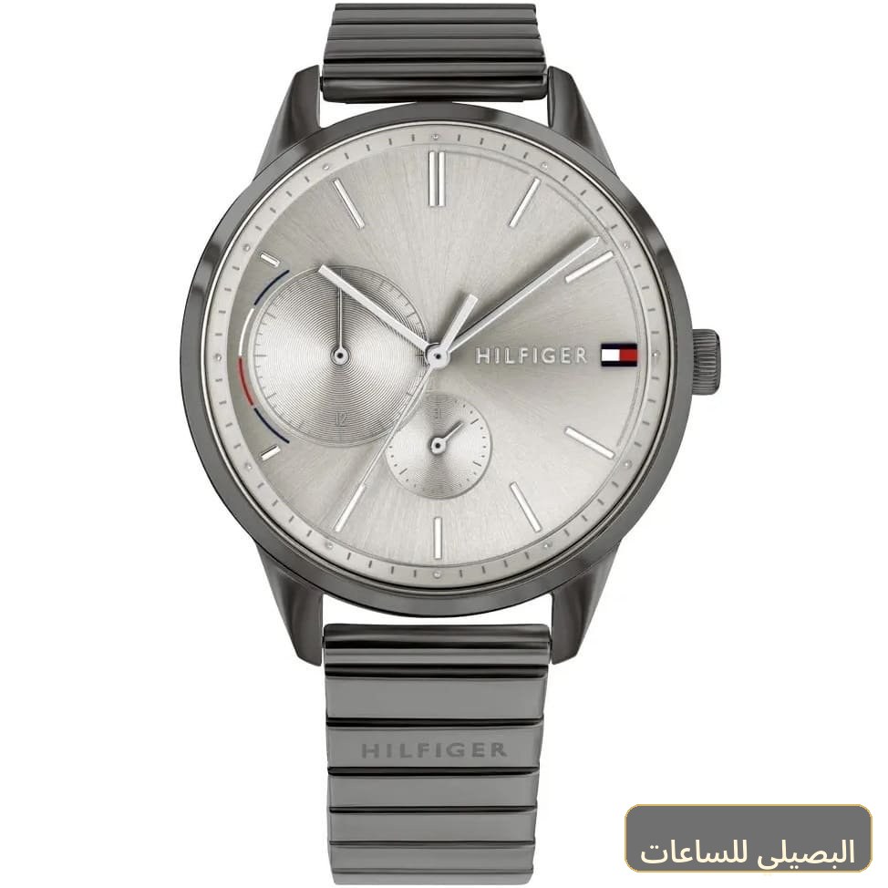 ساعة تومي هيلفيغر بروك للنساء 1782062 رمادي ستانلس ستيل