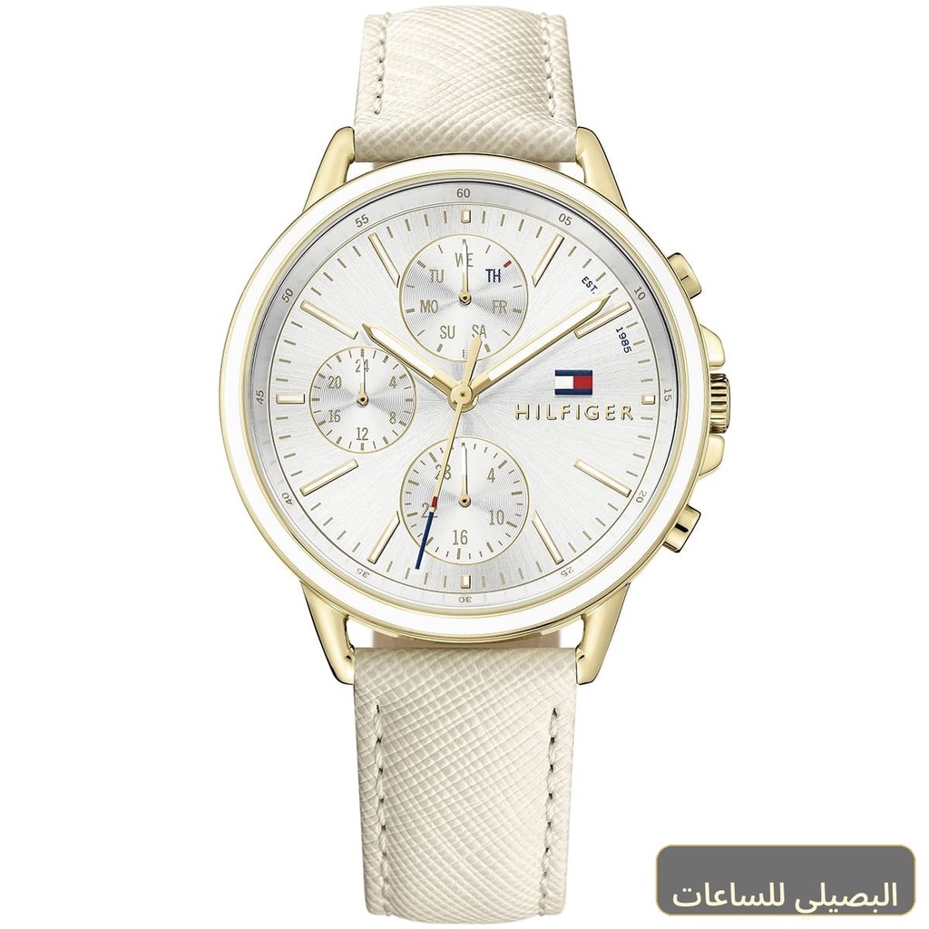 [45767] ساعة تومي هيلفيغر كارلي للنساء 1781790 بسير جلد بيج