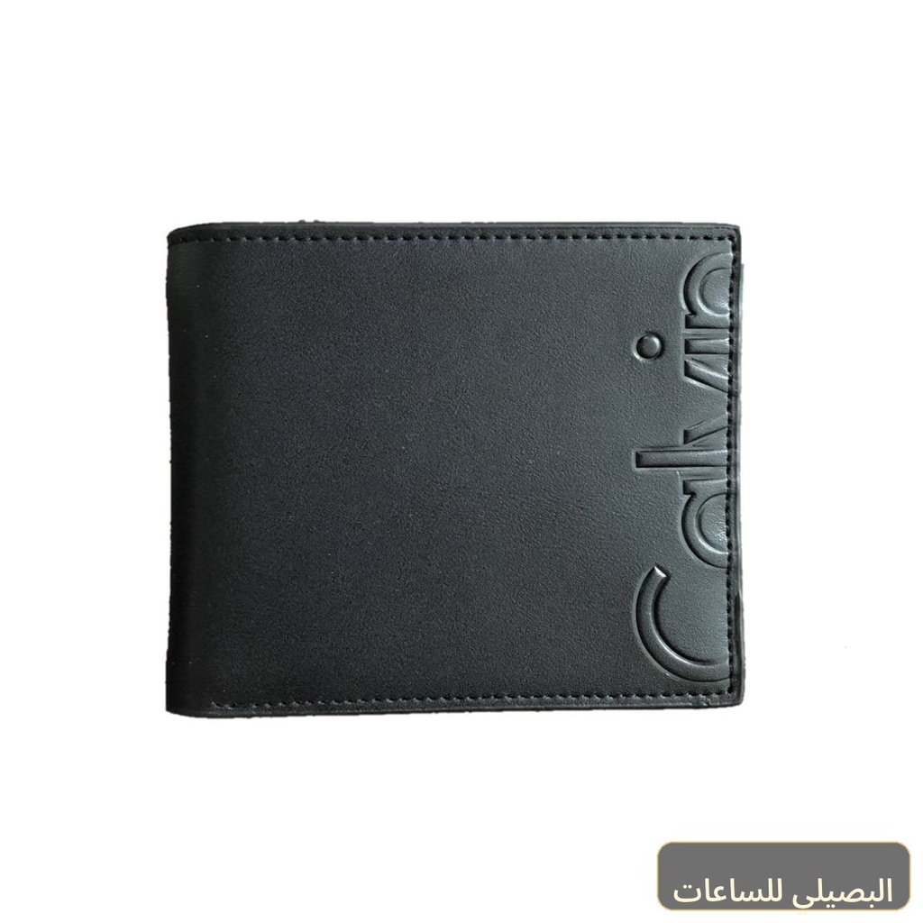 محفظة كالفن كلاين رجالي بلون أسود أنيق وعصري