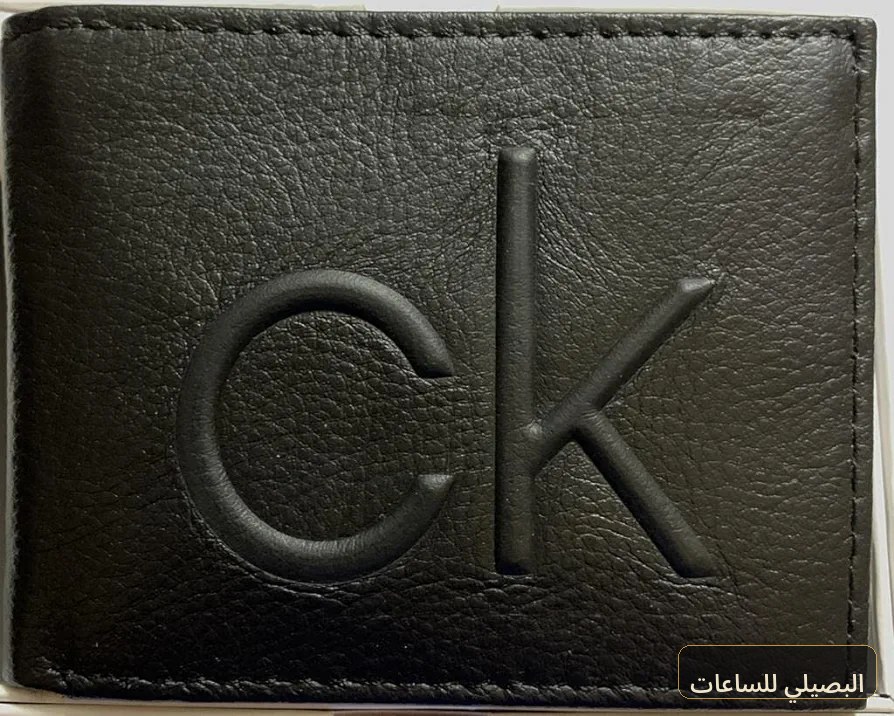 محفظة كالفن كلاين جلد اسود