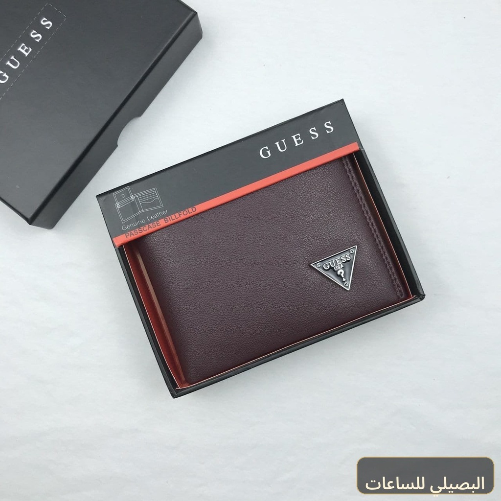 محفظة جيس رجالي جلد طبيعي بني أنيقة