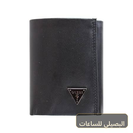محفظة جيس رجالية جلد أسود راقية