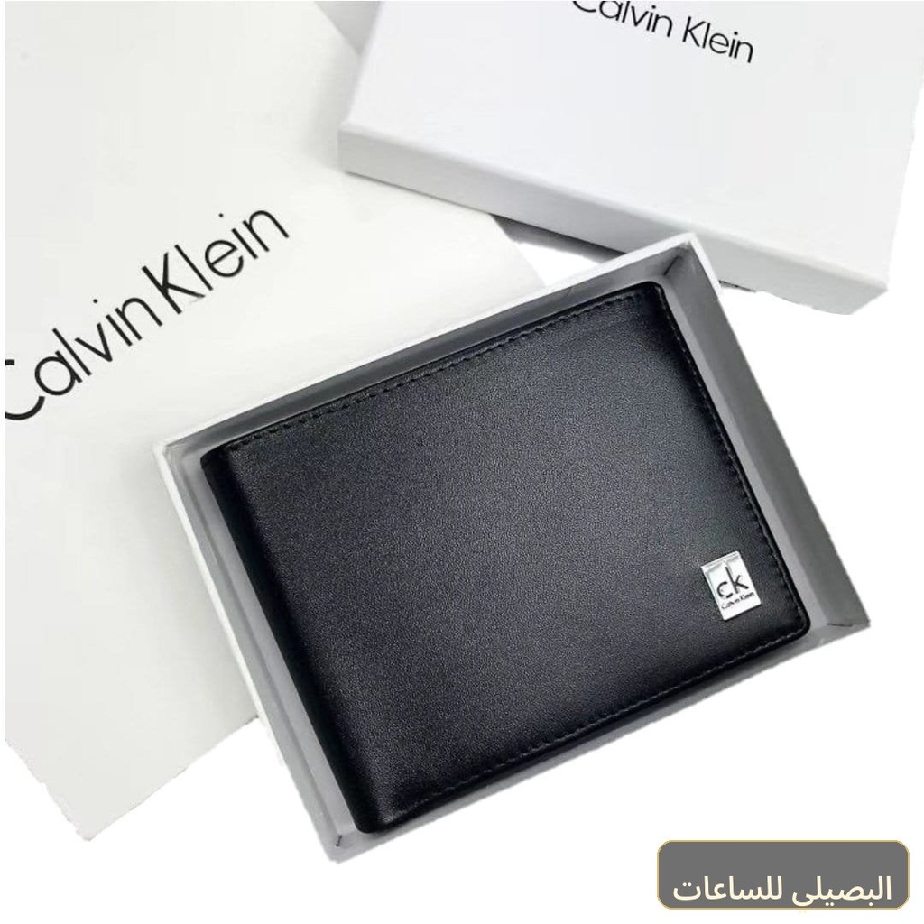 [44446] محفظة Calvin Klein جلد طبيعي اسود