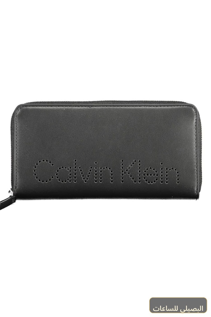 محفظة Calvin Klein للنساء جلد طبيعي اسود اصلية