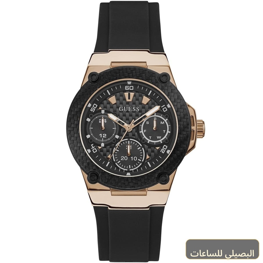 [W1094L6] ساعة جيس زينا للنساء W1094L6 بسوار مطاطي أسود