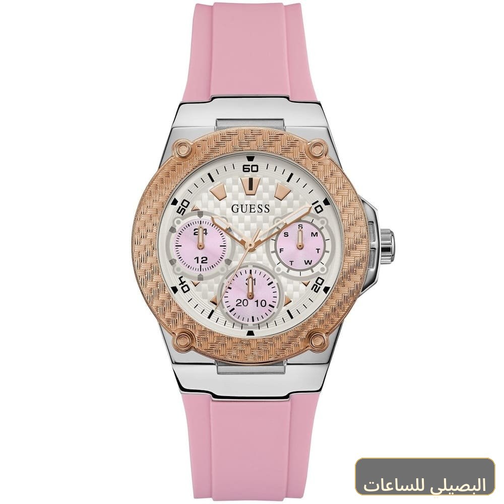 [w1094l4] ساعة جيس زينا للنساء W1094L4 بسوار مطاطي وردي