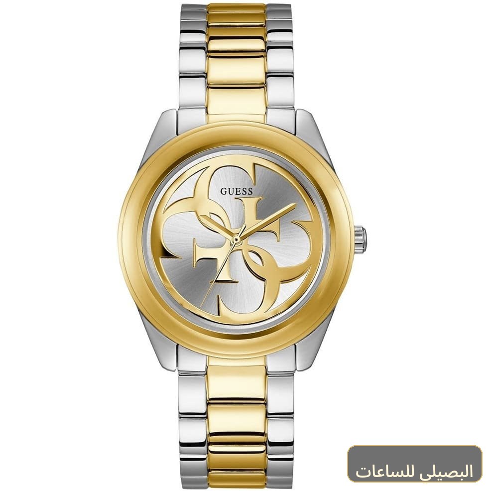ساعة جيس جي تويست للنساء W1082L5 بسوار ستانلس ستيل فضي وذهبي