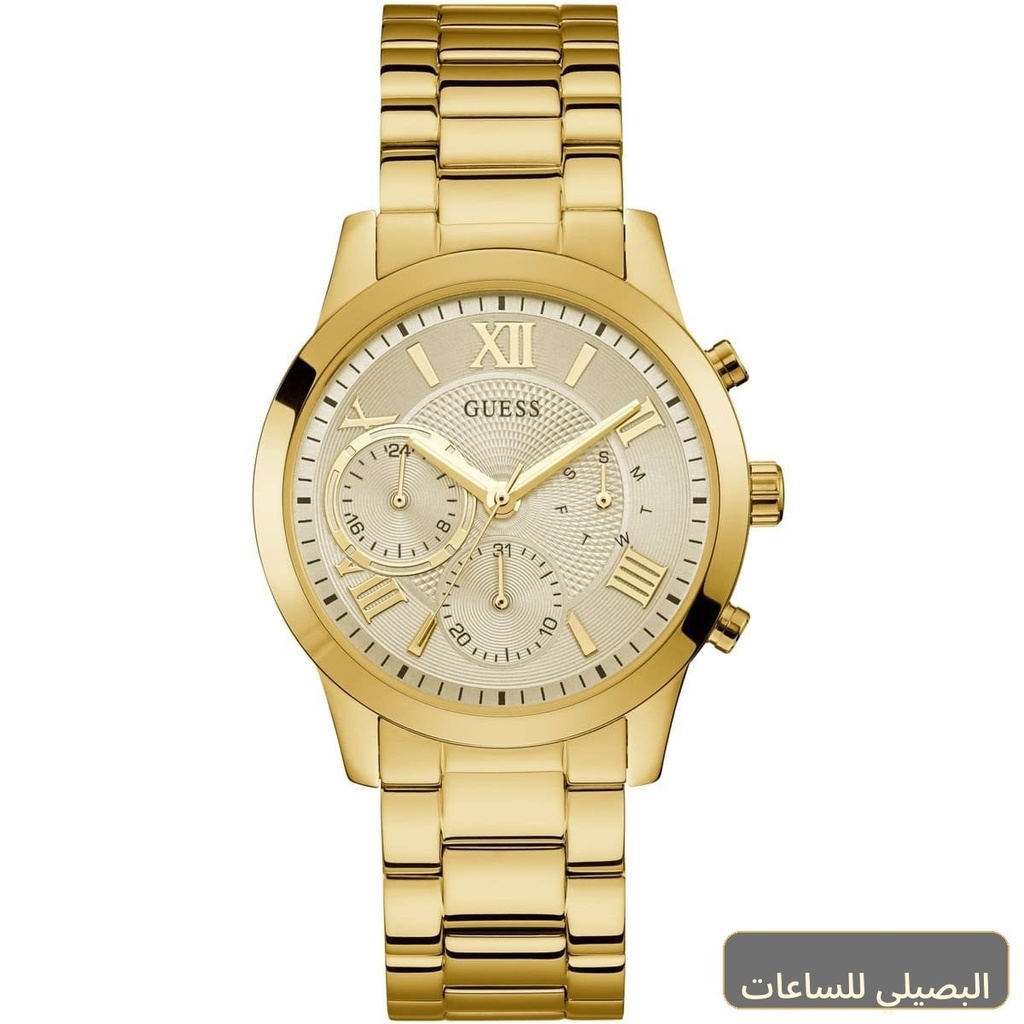 ساعة جيس سولار للنساء W1070L2 بسوار ستانلس ستيل ذهبي
