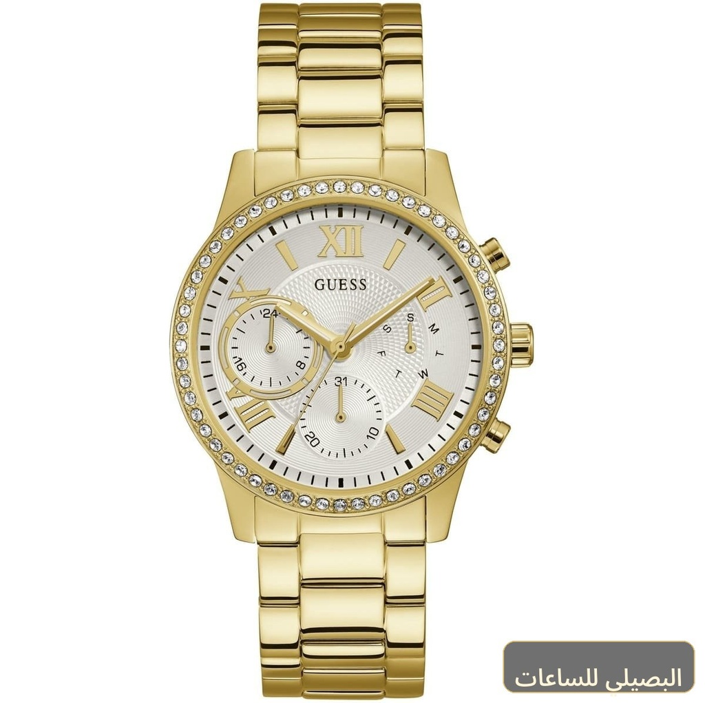 ساعة جيس سولار للنساء W1069L2 بسوار ستانلس ستيل ذهبي
