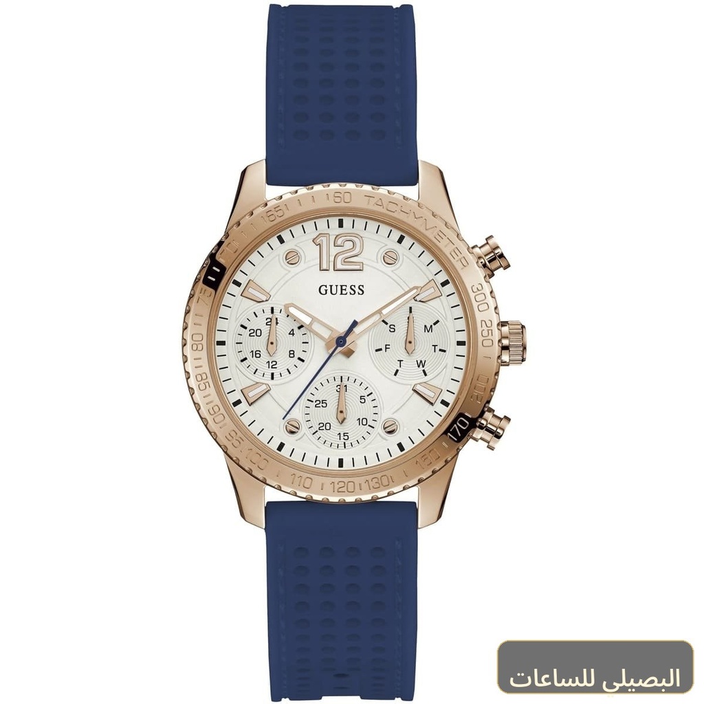 [W1025L4] ساعة جيس مارينا للنساء W1025L4 بسوار مطاطي أزرق