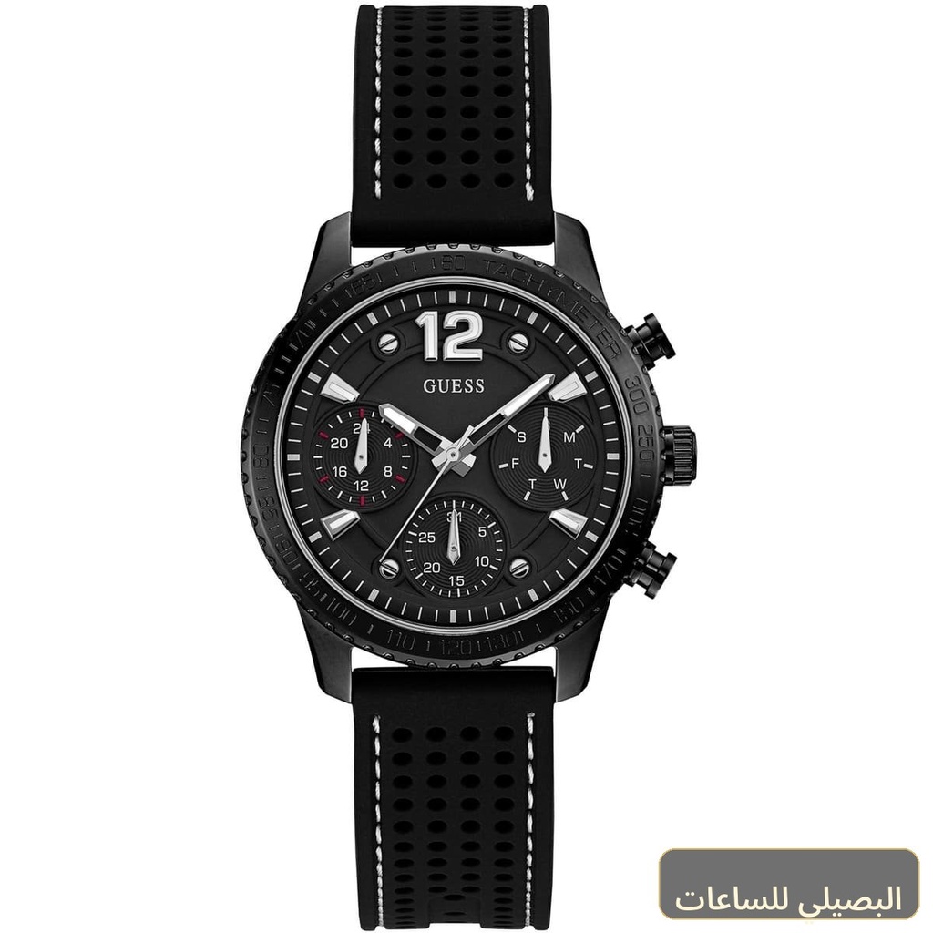 [W1025L3] ساعة جيس مارينا للنساء W1025L3 بسوار مطاطي أسود