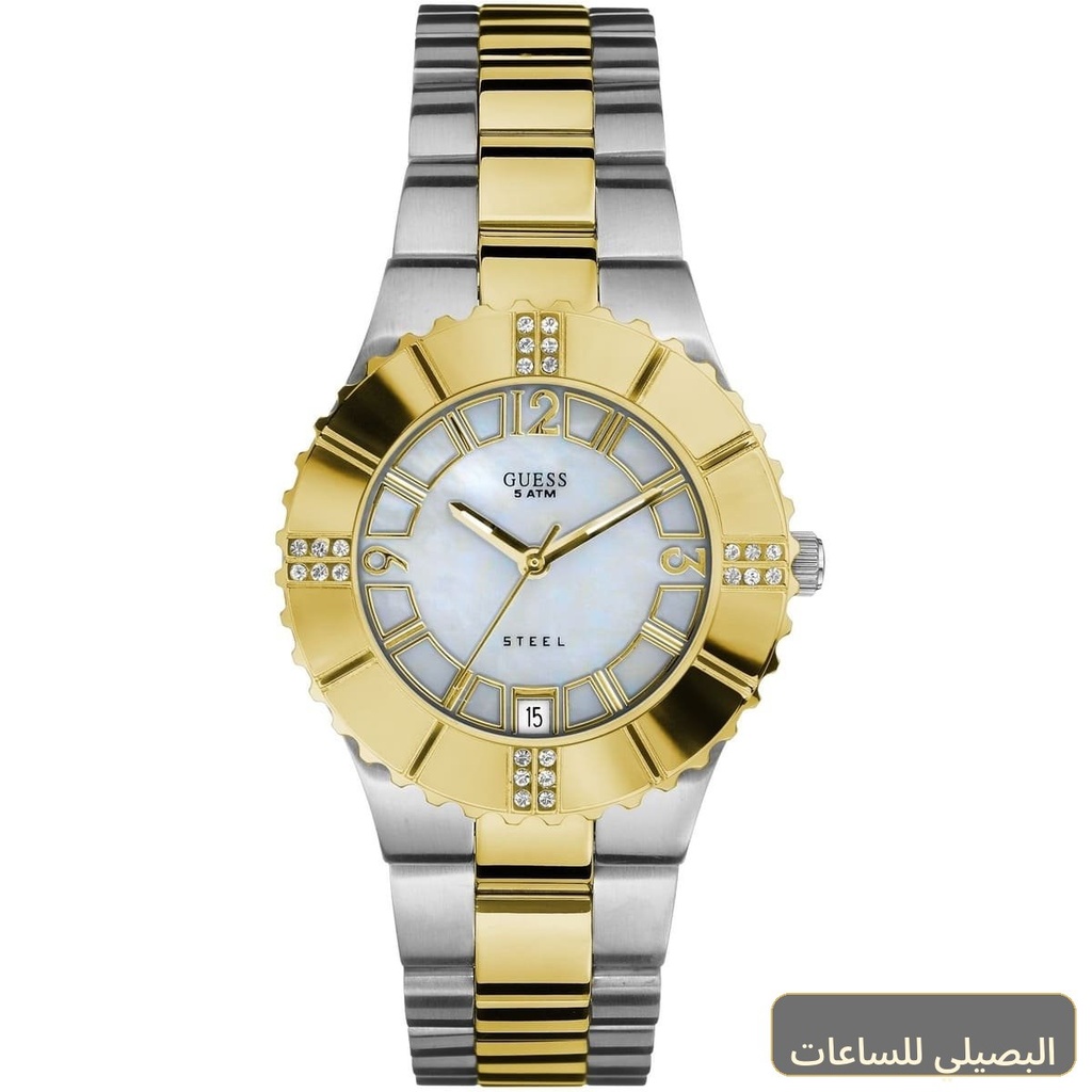 [W10220L1] ساعة جيس جلو للنساء W10220L1 بسوار ستانلس ستيل فضي وذهبي