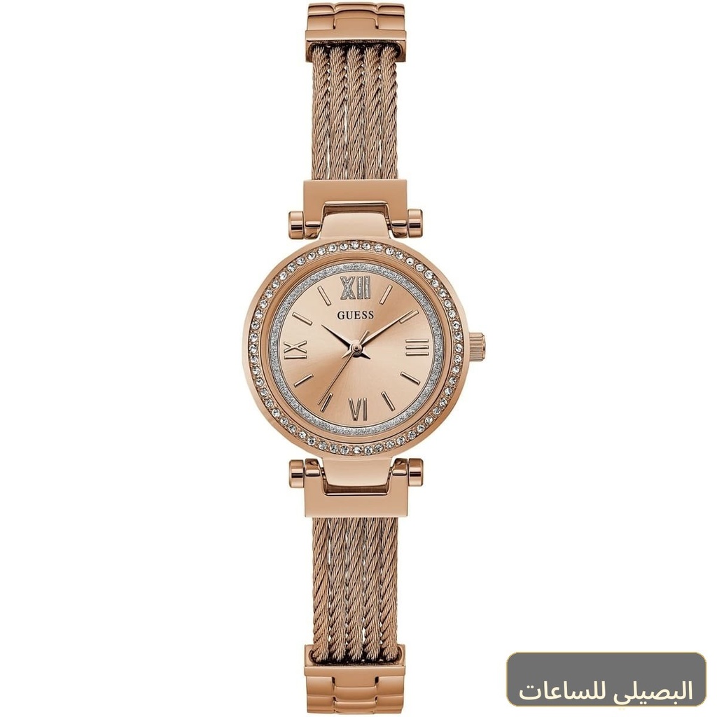 ساعة جيس ميني سوهو للنساء W1009L3 بسوار ستانلس ستيل نحاسي