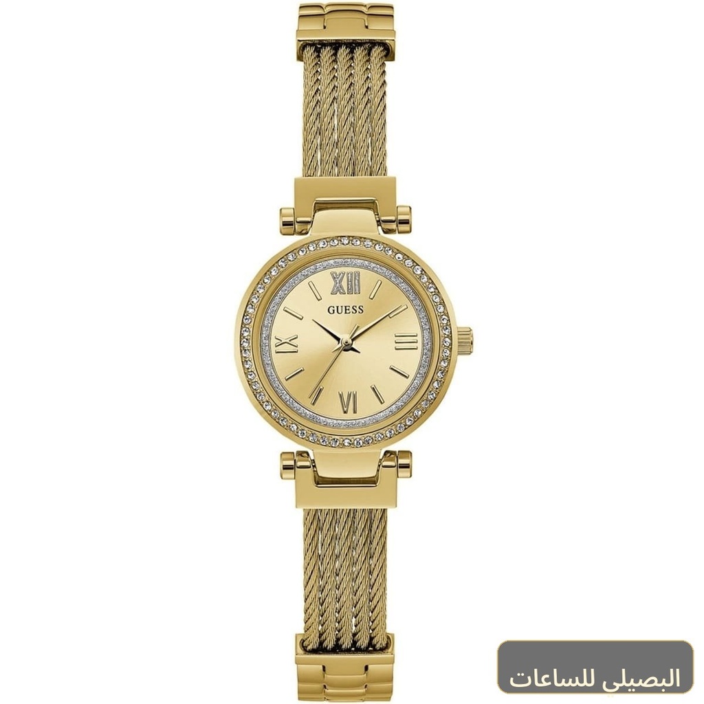 [W1009L2] ساعة جيس ميني سوهو للنساء W1009L2 بسوار ذهبي ونمط أنيق