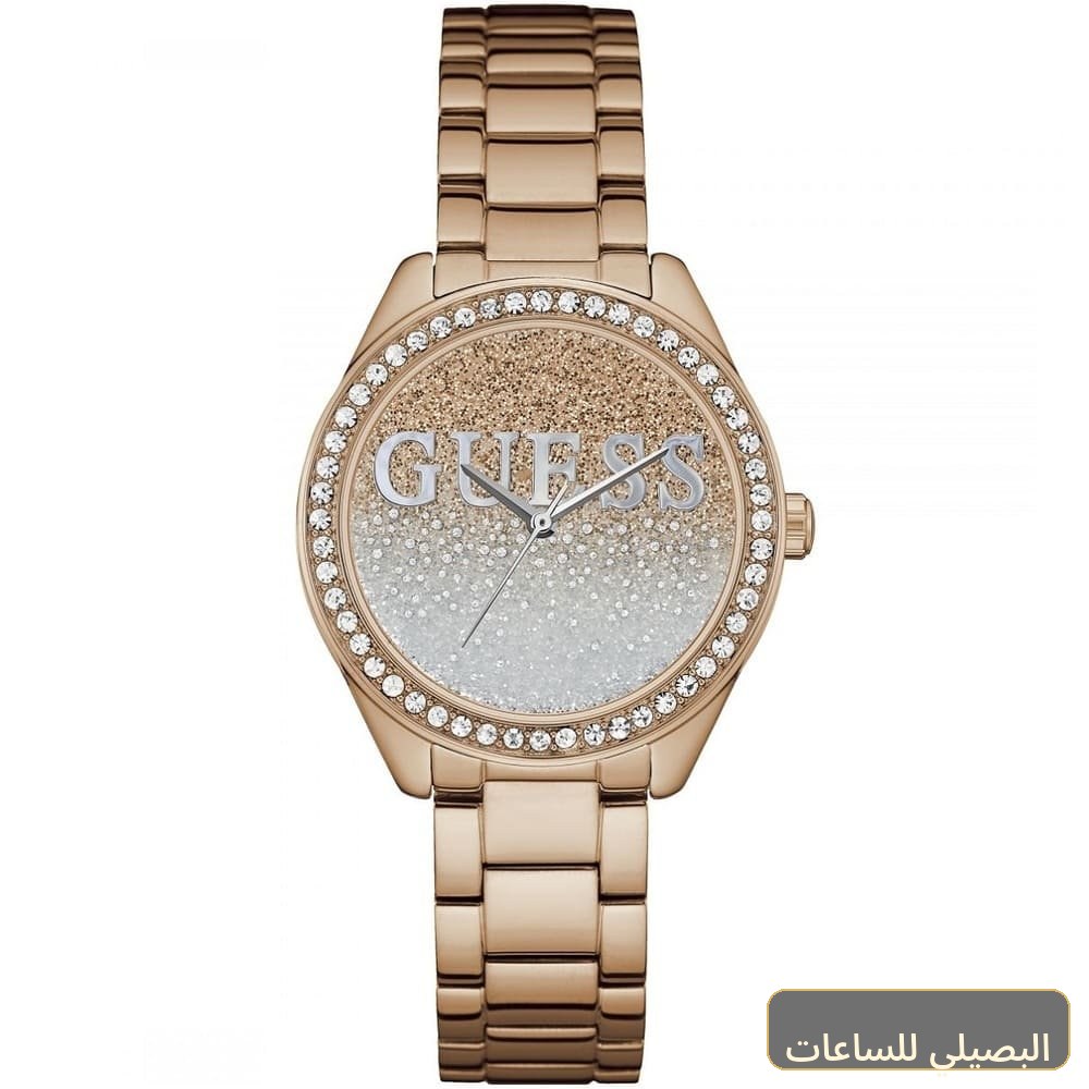 [w0987l3] ساعة جيس جليتر جيرل للنساء W0987L3 بسوار ستانلس ستيل نحاسي