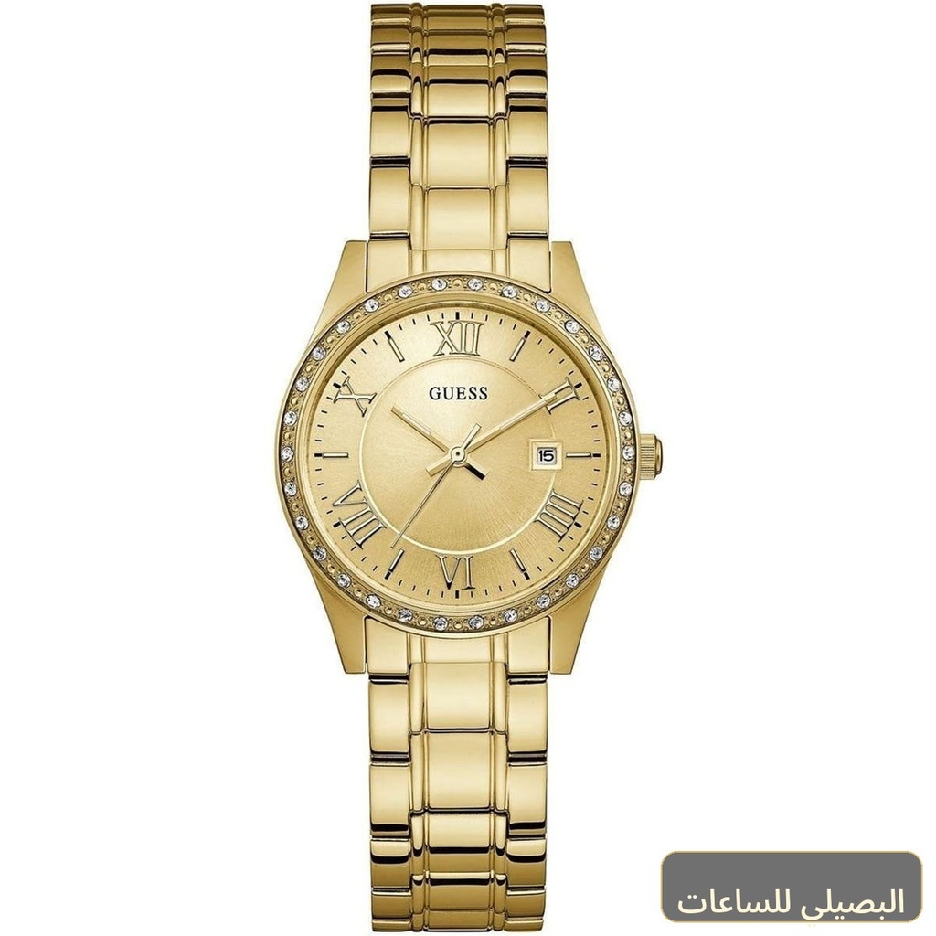ساعة جيس غرينتش للنساء W0985L2 بسوار ستانلس ستيل ذهبي