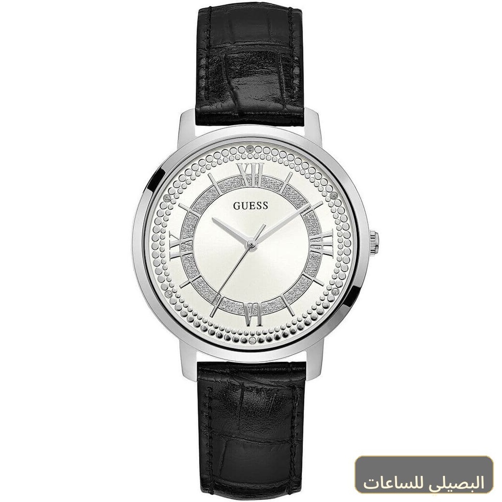 ساعة جيس مونتوك للنساء W0934L2 بحزام جلد أسود