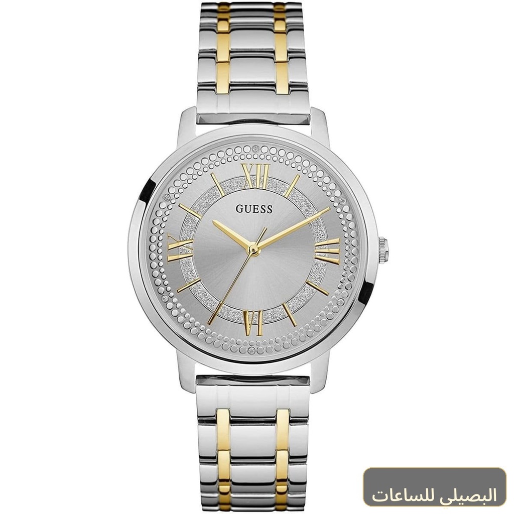 ساعة جيس مونتوك للنساء W0933L5 بسوار ستانلس ستيل فضي وذهبي