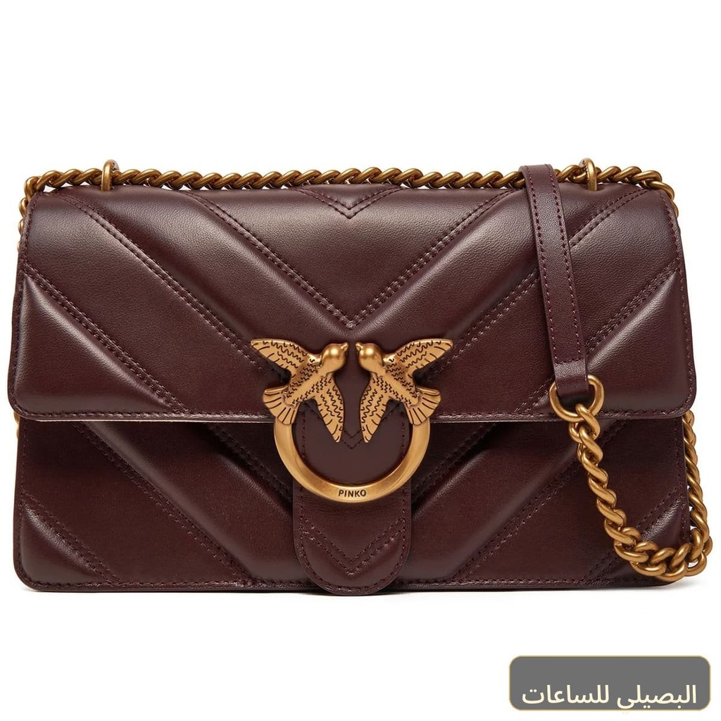[Z3013] حقيبة كتف وكروس بودي نسائية من بينكو باللون البني جلد طبيعي