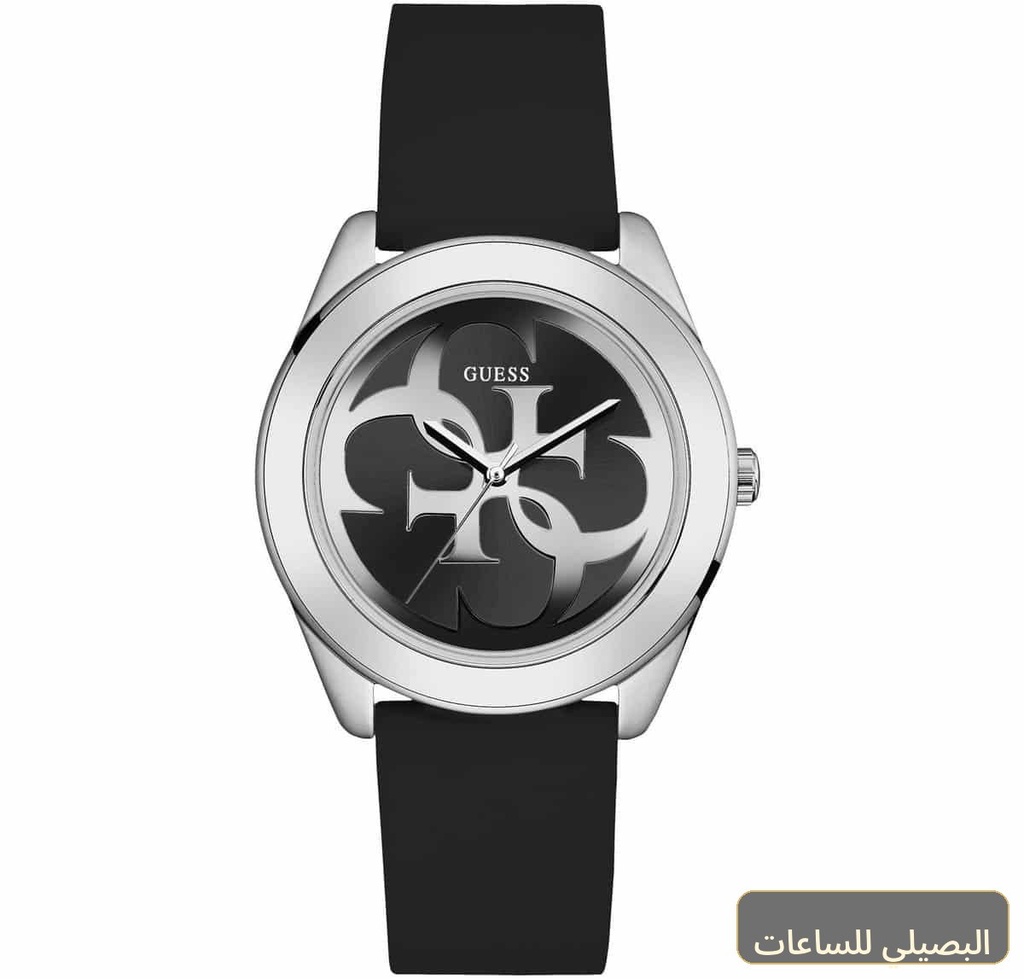 [W0911L8] ساعة جيس جي تويست للنساء W0911L8 بسوار مطاطي أسود