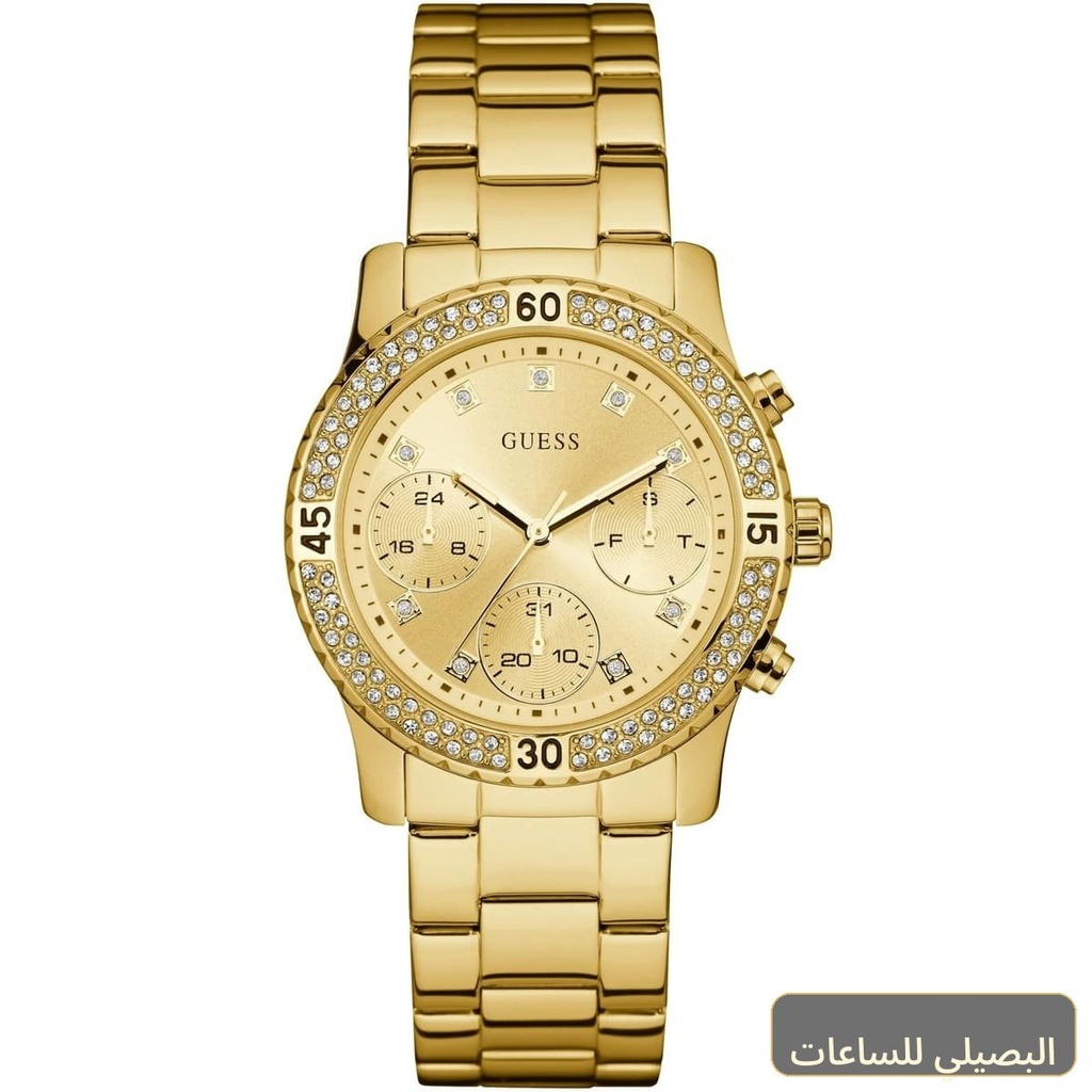 ساعة جيس كونفيتي للنساء W0851L2 بسوار ستانلس ستيل ذهبي