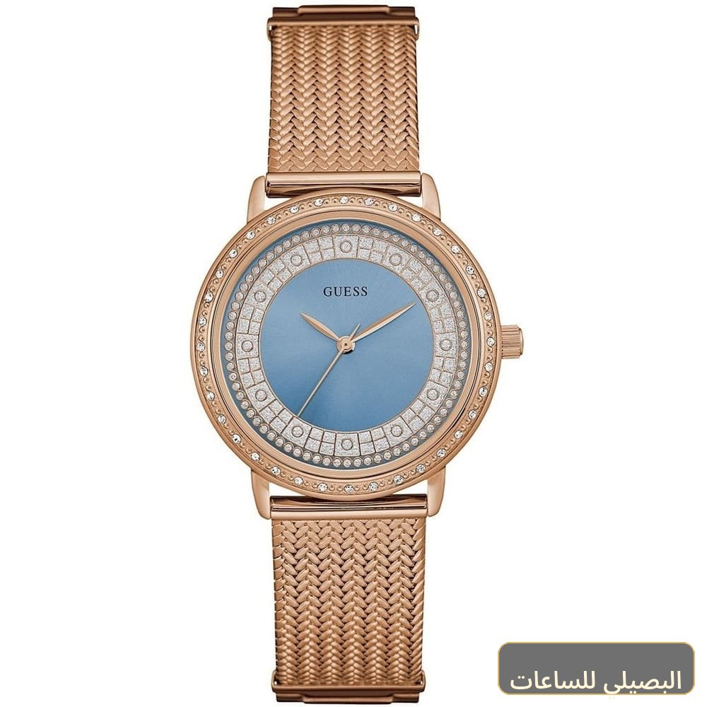 ساعة جيس ويلو للنساء W0836L1 بمينا أزرق وسوار نحاسي