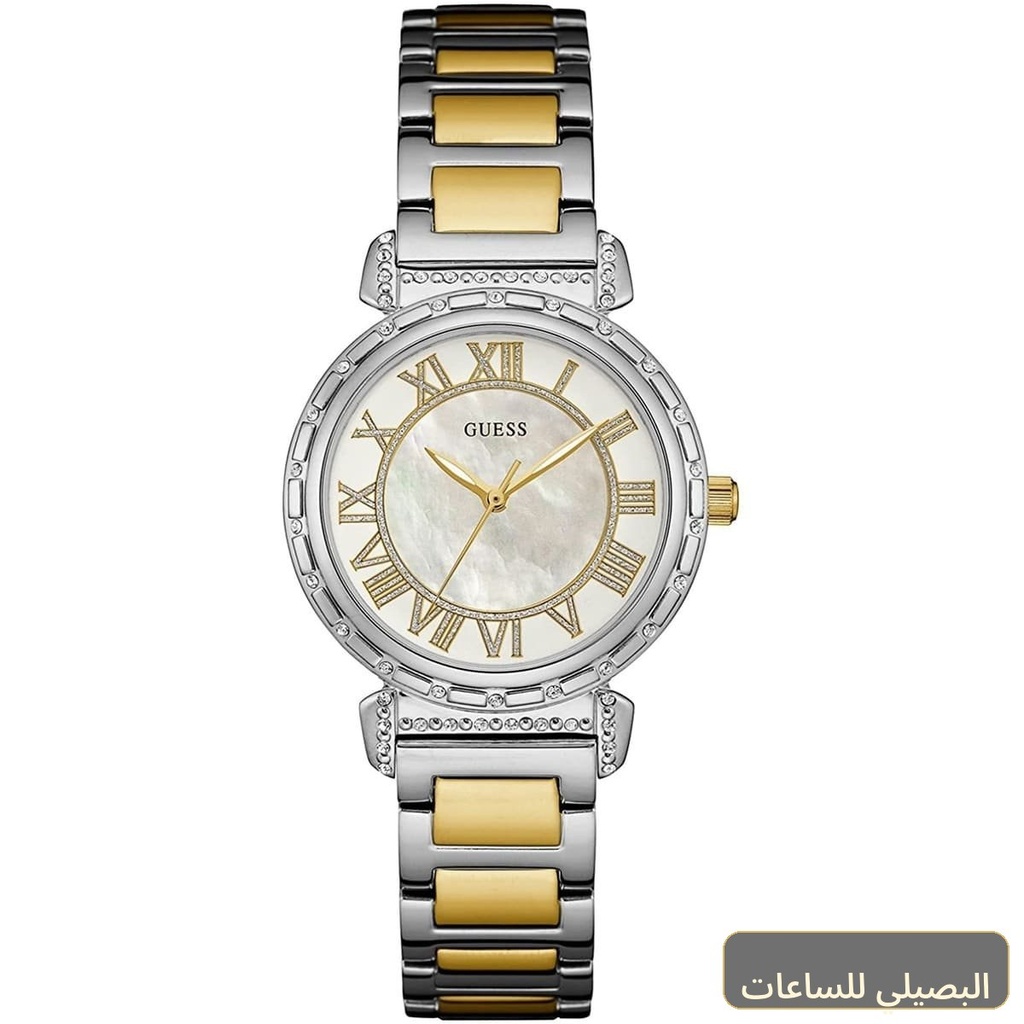 ساعة جيس ساوث هامبتون للنساء W0831L3 بسوار فضي وذهبي
