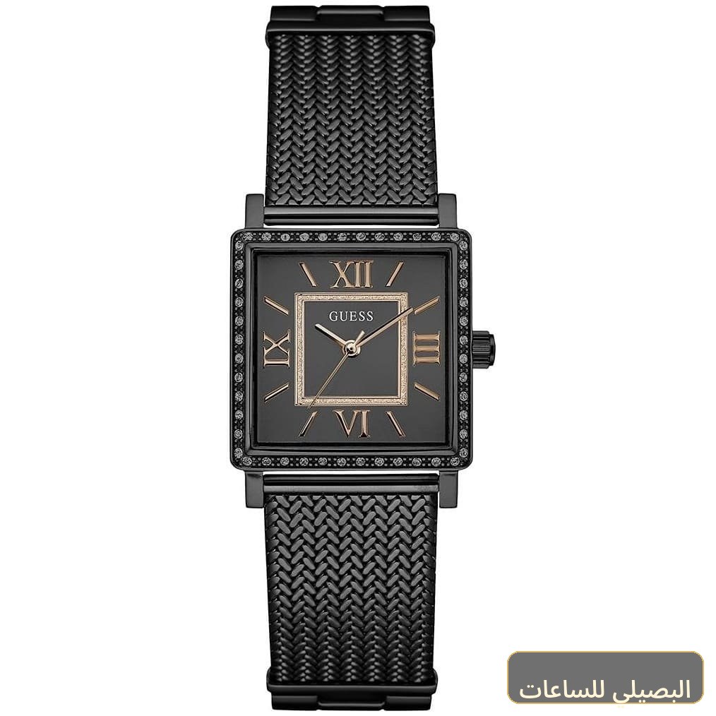 ساعة جيس هاي لاين للنساء W0826L4 بسوار ستانلس ستيل أسود