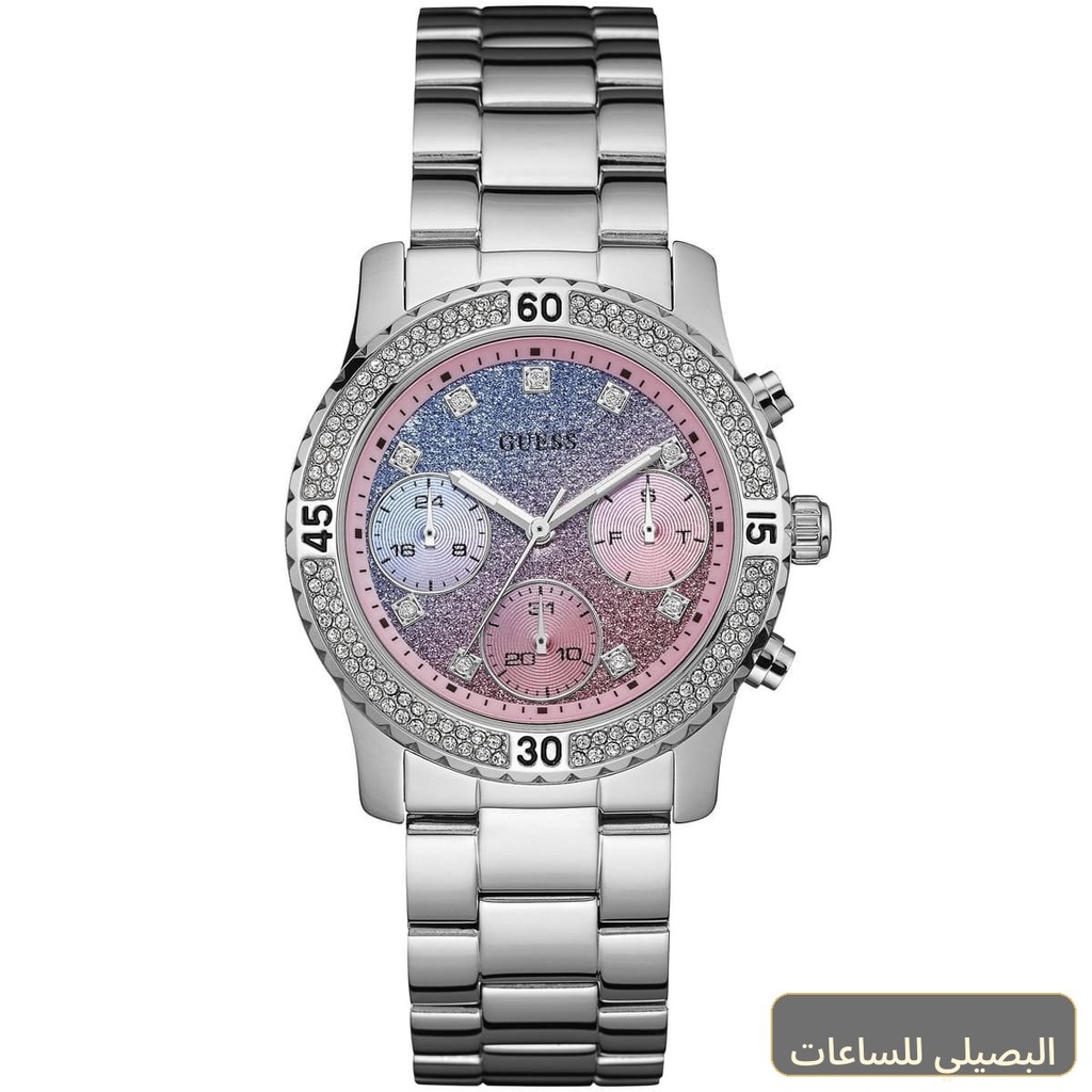 ساعة جيس كونفيتي للنساء W0774L1 بسوار ستانلس ستيل فضي
