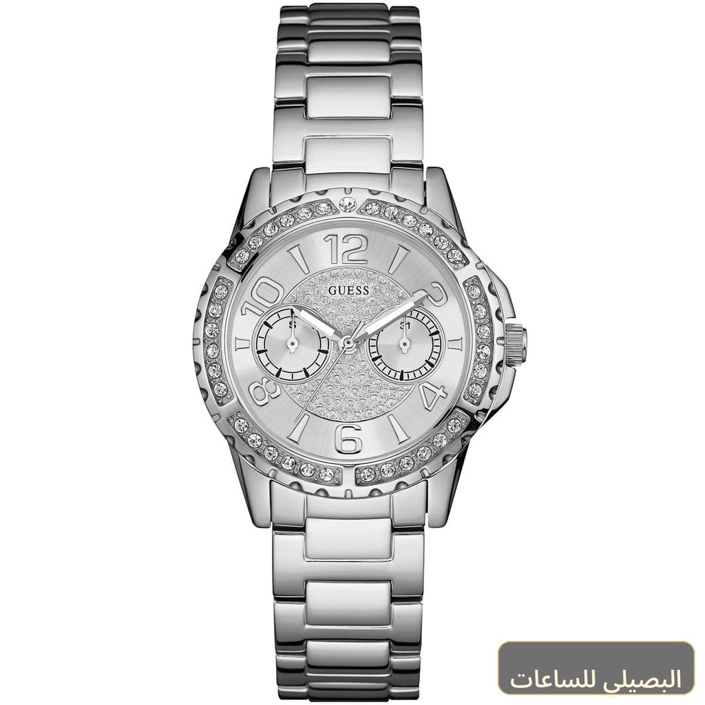 ساعة جيس ساسي للنساء W0705L1 بسوار ستانلس ستيل فضي