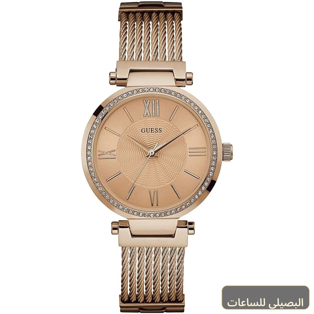 ساعة جيس سوهو للنساء W0638L4 بسوار ستانلس ستيل نحاسي