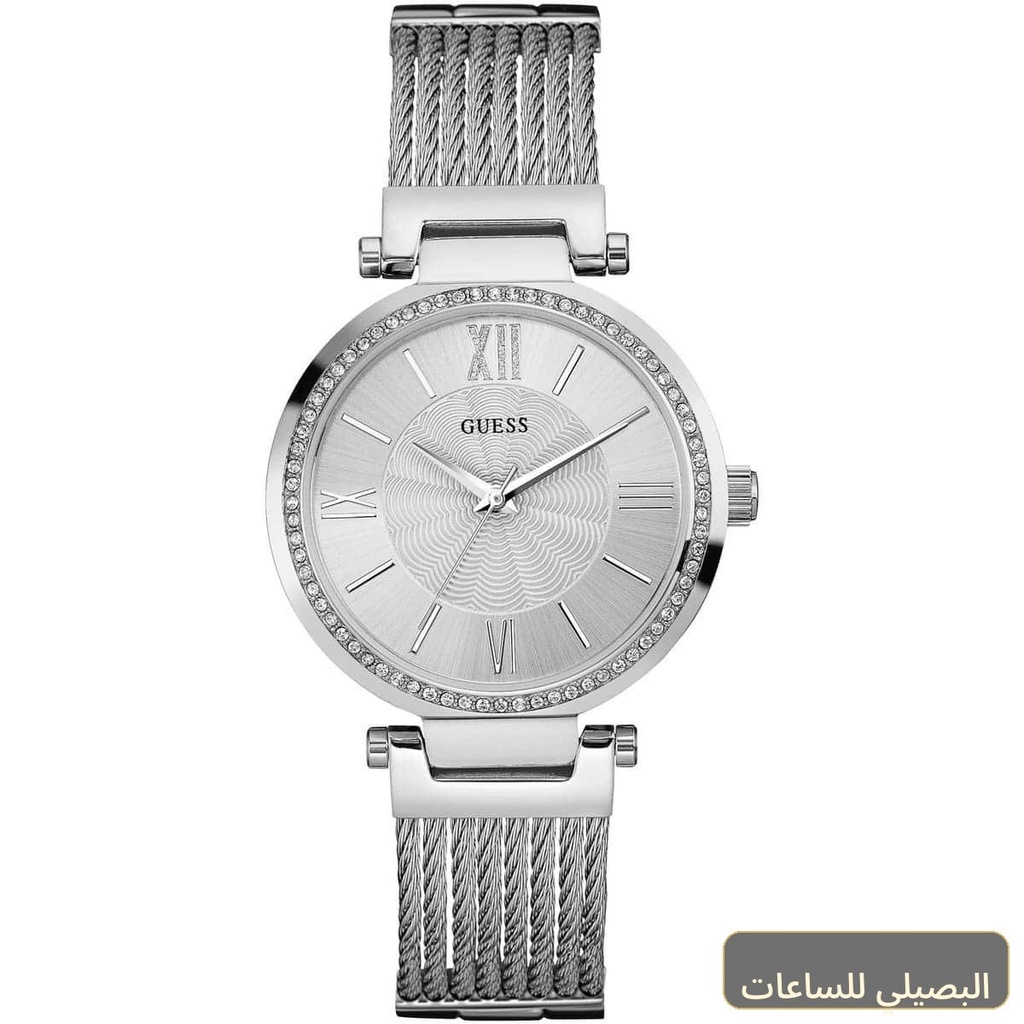 ساعة جيس سوهو للنساء W0638L1 بسوار ستانلس ستيل فضي