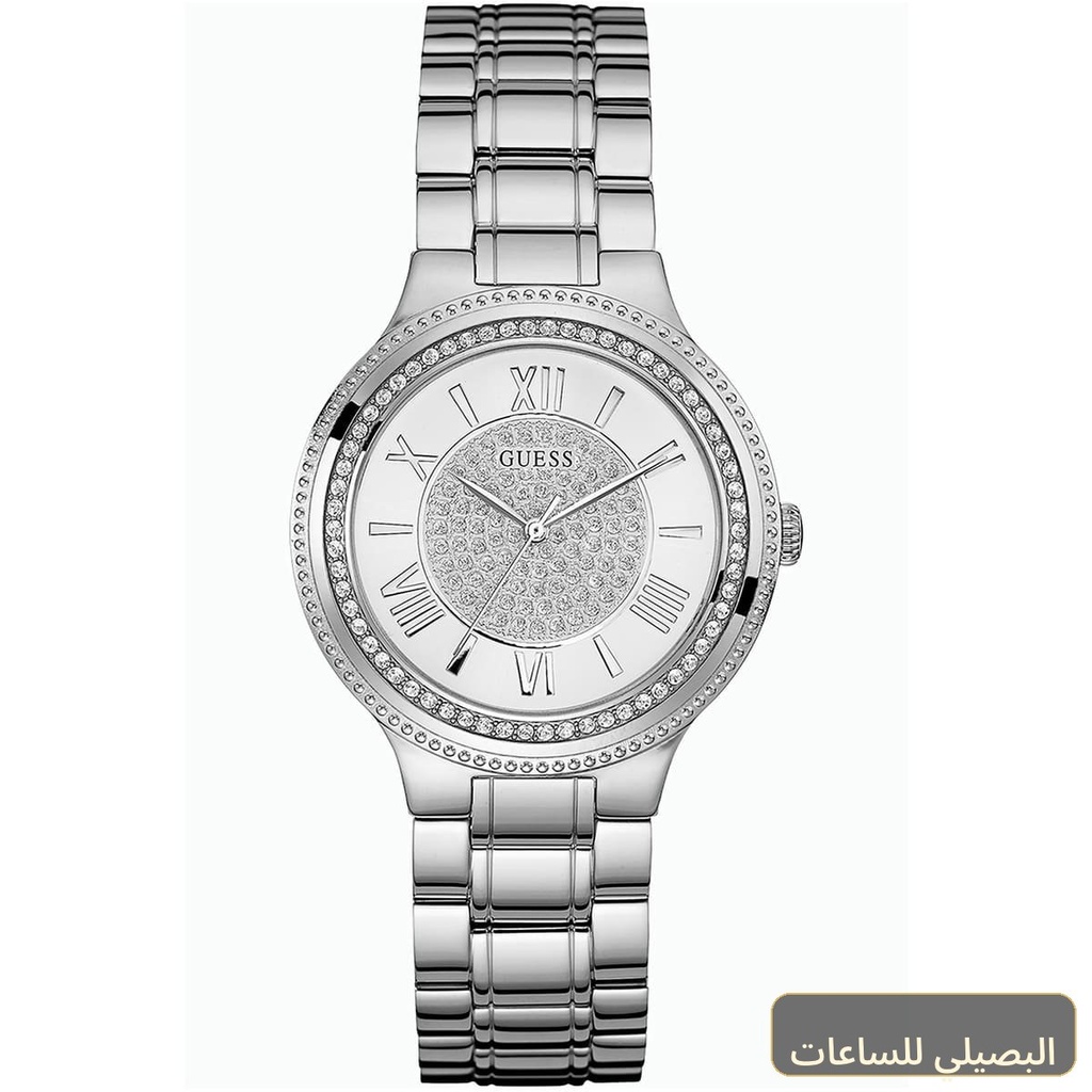 ساعة جيس ماديسون للنساء W0637L1 بسوار ستانلس ستيل فضي