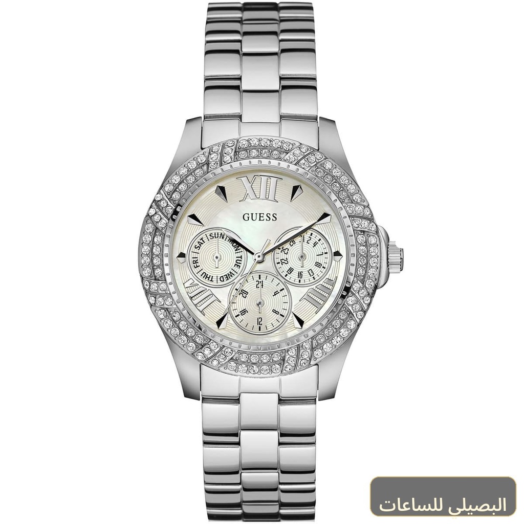 ساعة جيس شيمر للنساء W0632L1 بسوار ستانلس ستيل فضي