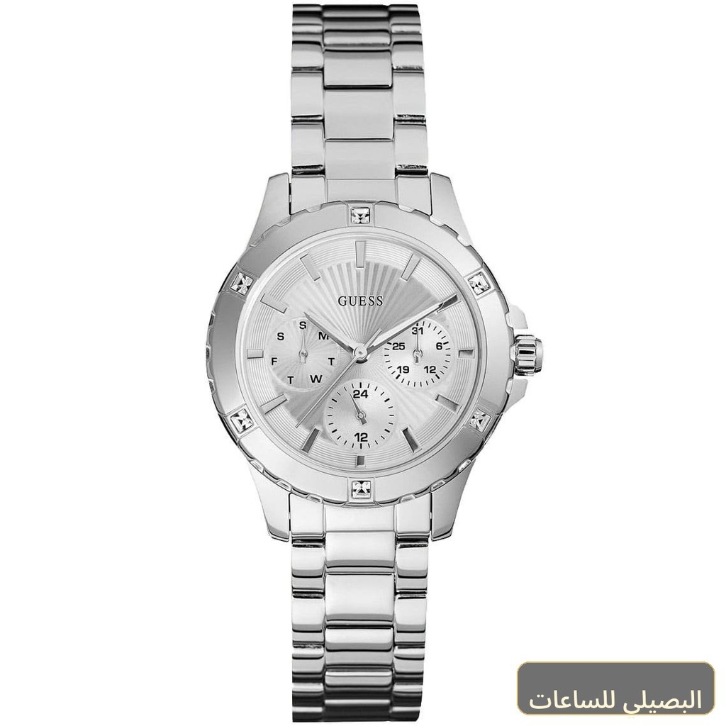 ساعة جيس ميست للنساء W0443L1 بسوار ستانلس ستيل فضي