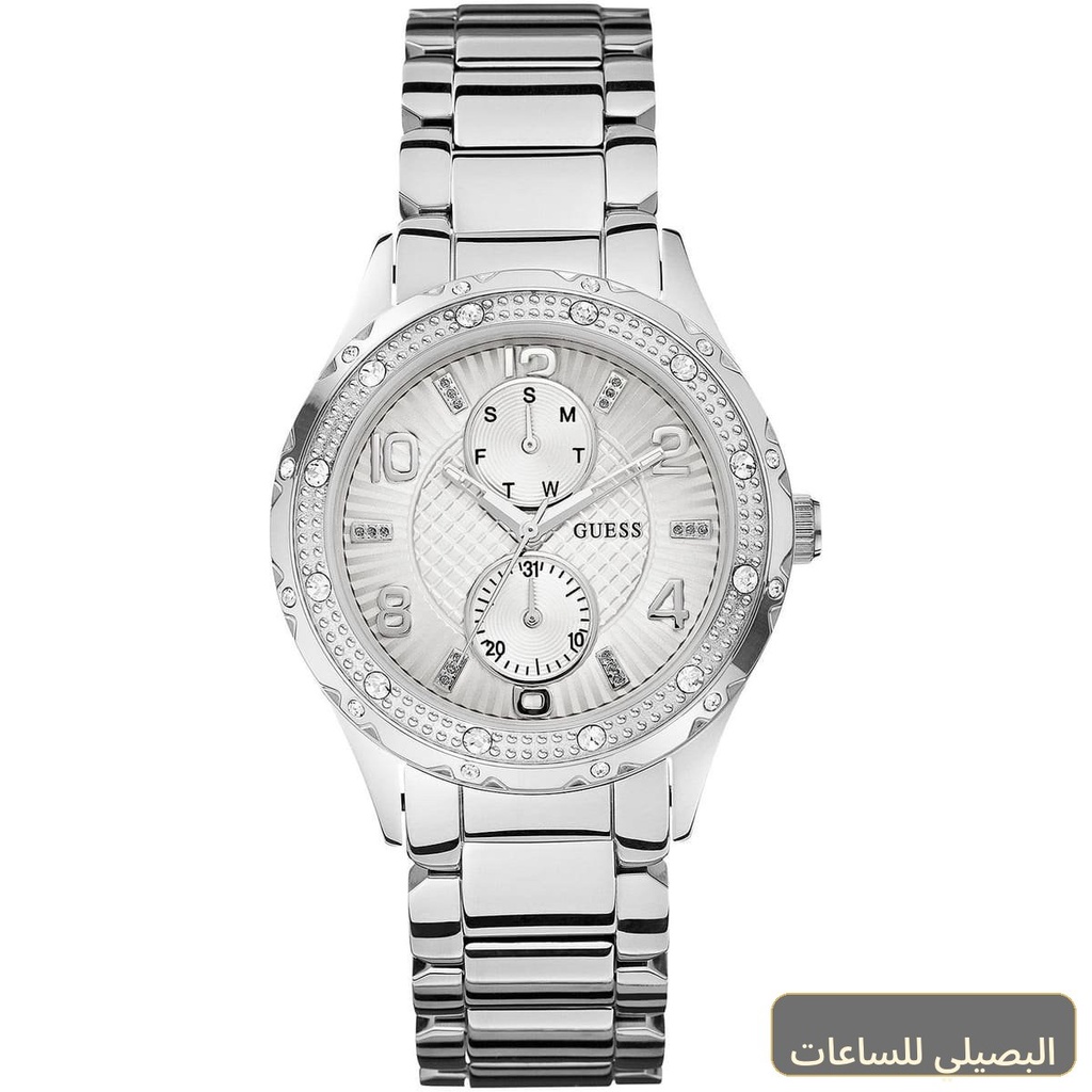 ساعة جيس سيرين للنساء W0442L1 بسوار ستانلس ستيل فضي