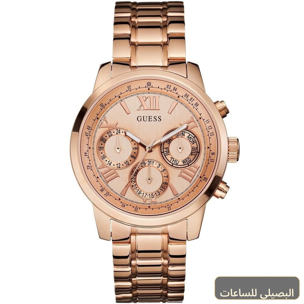 ساعة جيس صن رايز للنساء W0330L2 بسوار ستانلس ستيل لون نحاسي