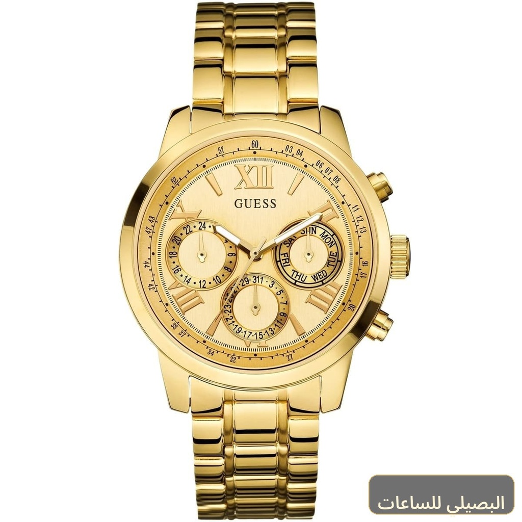 ساعة جيس صن رايز للنساء W0330L1 بسوار ستانلس ستيل ذهبي