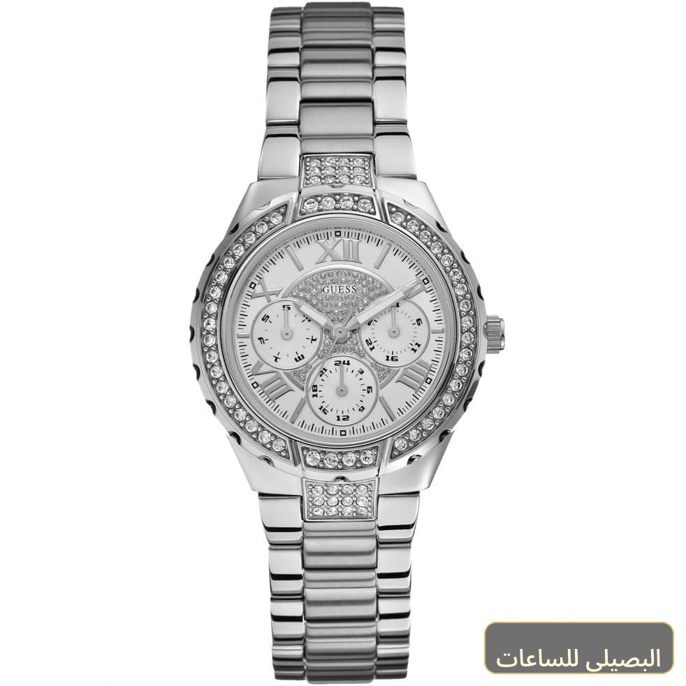 ساعة جيس فيفا للنساء W0111L1 بسوار ستانلس ستيل فضي