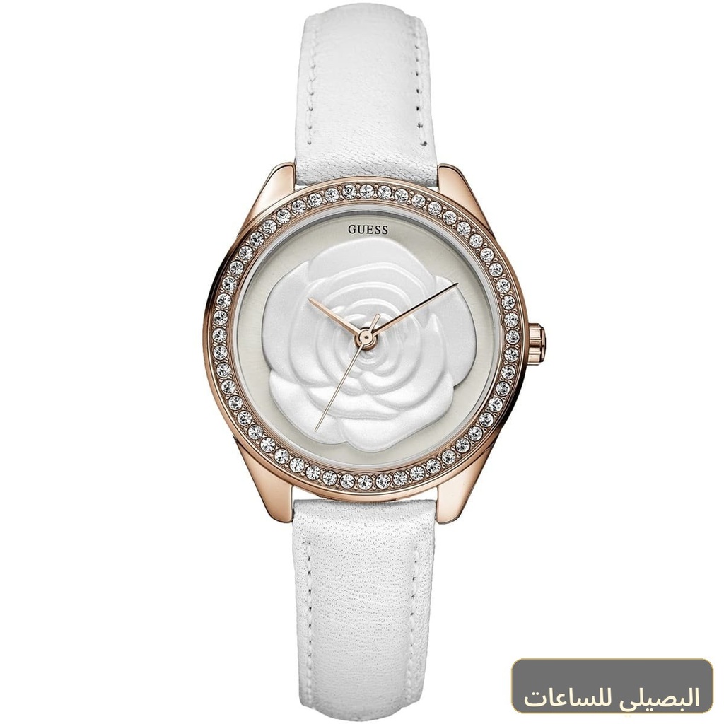 [U85142L3] ساعة جيس ميني روز للنساء U85142L3 بسوار جلدي أبيض