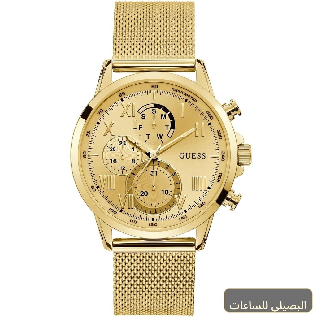 ساعة جيس بورتر للرجال W1310G2 بسوار ومينا باللون الذهبي