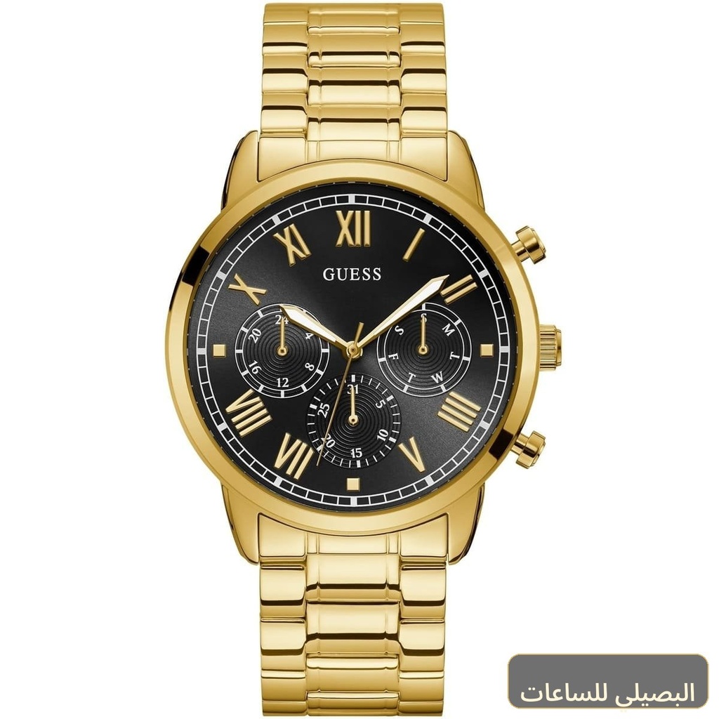 ساعة جيس هندريكس للرجال W1309G2 بمينا أسود وسوار ذهبي