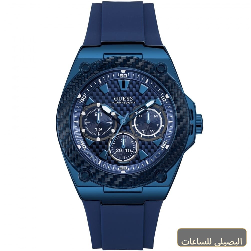 [W1049G7] ساعة جيس ليجاسي للرجال W1049G7 بمينا أزرق وسير مطاطي أزرق
