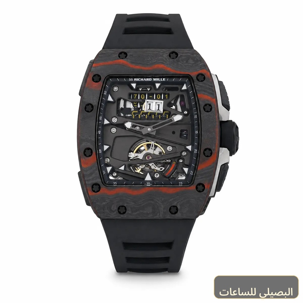 [42123] ساعه ريتشارد ميل رجالية مطاط اسود كرونوغراف